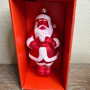 John Derian for Target Santa Glass Ornament Red White Holiday Christmas 2025